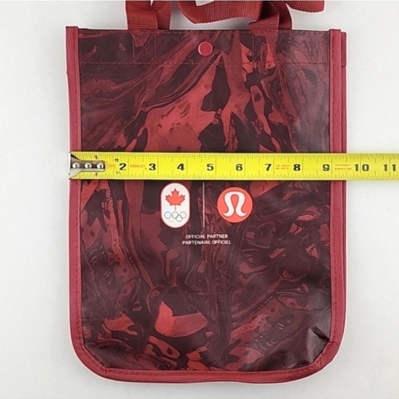 Lululemon Olympic Canada Limited  Edition Reusable Carryall Tote Burgundy C A N - Picture 5 of 6